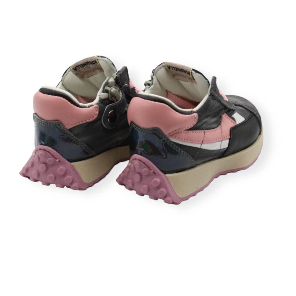 RONDINELLA RONDINELLA MINI NK SNEAKER ANTRACITE PINK DéLAVé