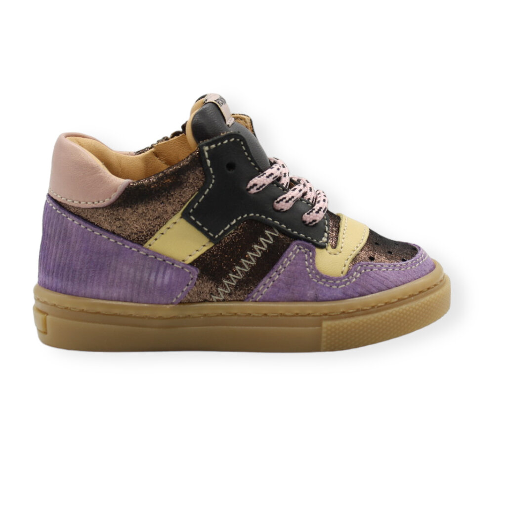 RONDINELLA RONDINELLA MINI SNEAKER MULTI MAUVE YELLOW