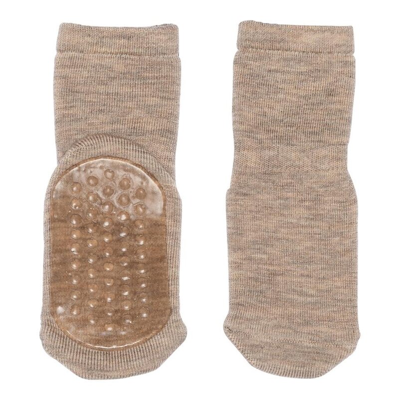 MP DENMARK MP ANTI-SLIP SOCKS WOOL LIGHT BROWN