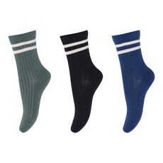 MP DENMARK MP BEN SOCKS BLUE MULTI MIX 3PACK