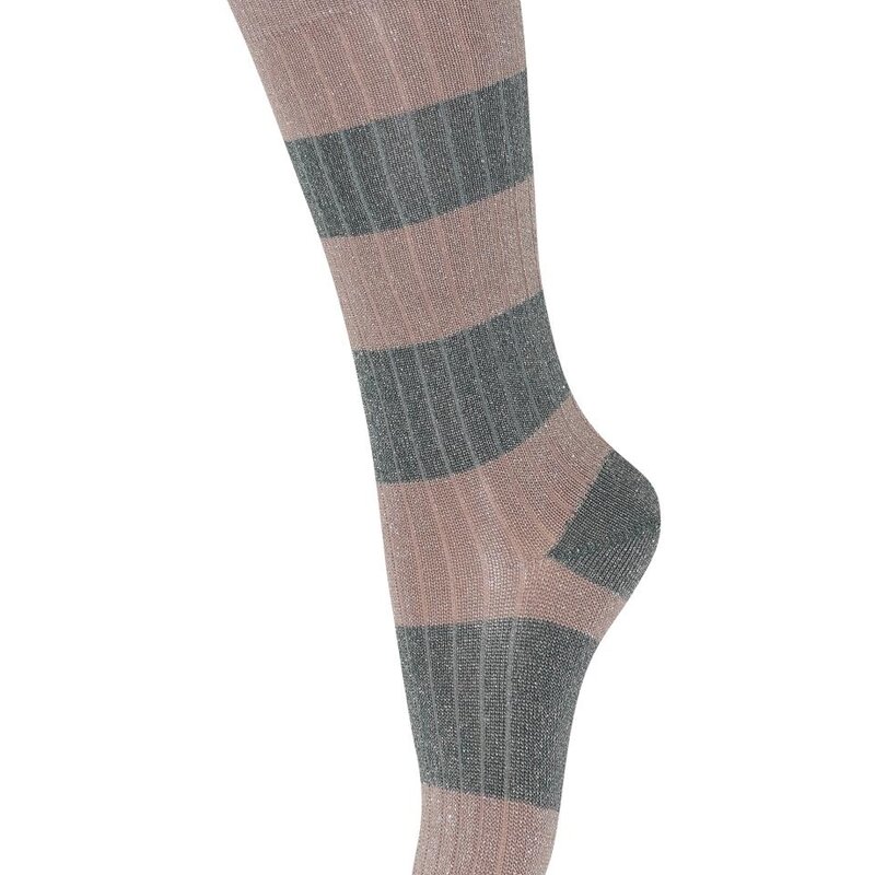 MP DENMARK MP CLARA GLITTER KNEE SOCKS ROSE GREY