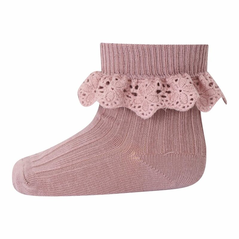 MP DENMARK MP LISA SOCKS LACE WOOD ROSE