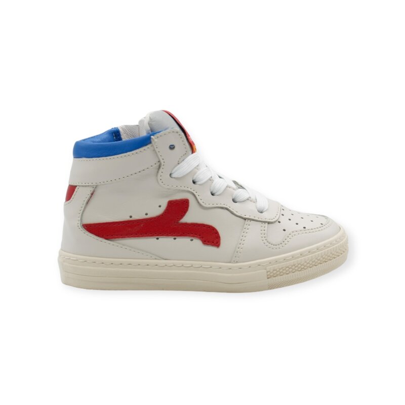 RONDINELLA RONDINELLA 11993 SNEAKER OFF WHITE BLUE RED