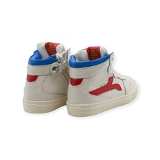 RONDINELLA RONDINELLA 11993 SNEAKER OFF WHITE BLUE RED