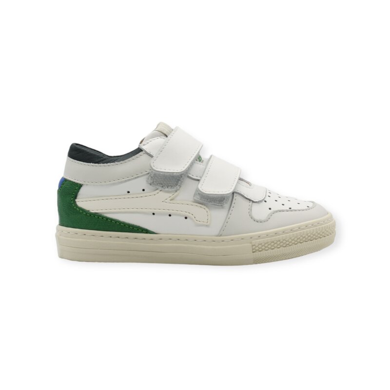 RONDINELLA RONDINELLA 12013 VELCRO SNEAKER ECRU GREEN