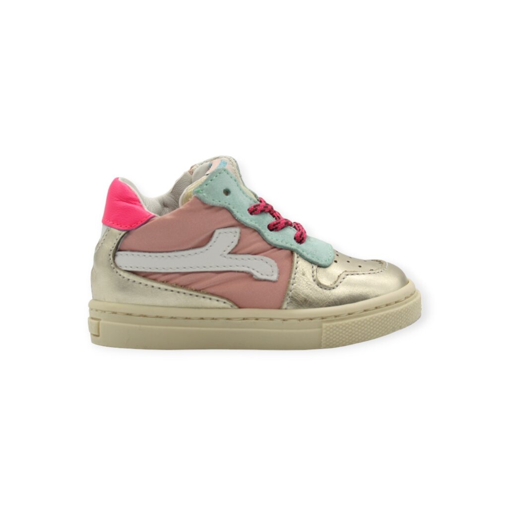 RONDINELLA RONDINELLA 4749 SNEAKER GOLD FLUO PINK MINT