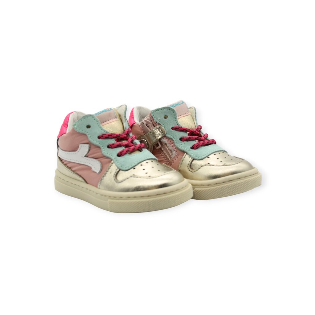 RONDINELLA RONDINELLA 4749 SNEAKER GOLD FLUO PINK MINT