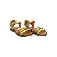 RONDINELLA RONDINELLA 0963 SANDAL YELLOW GOLD LILA