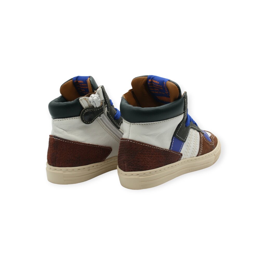 RONDINELLA RONDINELLA SNEAKER BLUE KAKI BROWN