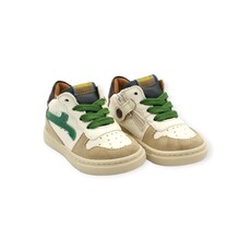 RONDINELLA RONDINELLA MINI SNEAKER BEIGE GREEN BROWN