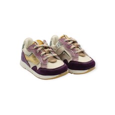 OCRA OCRA MINI SNEAKER PURPLE GOLD