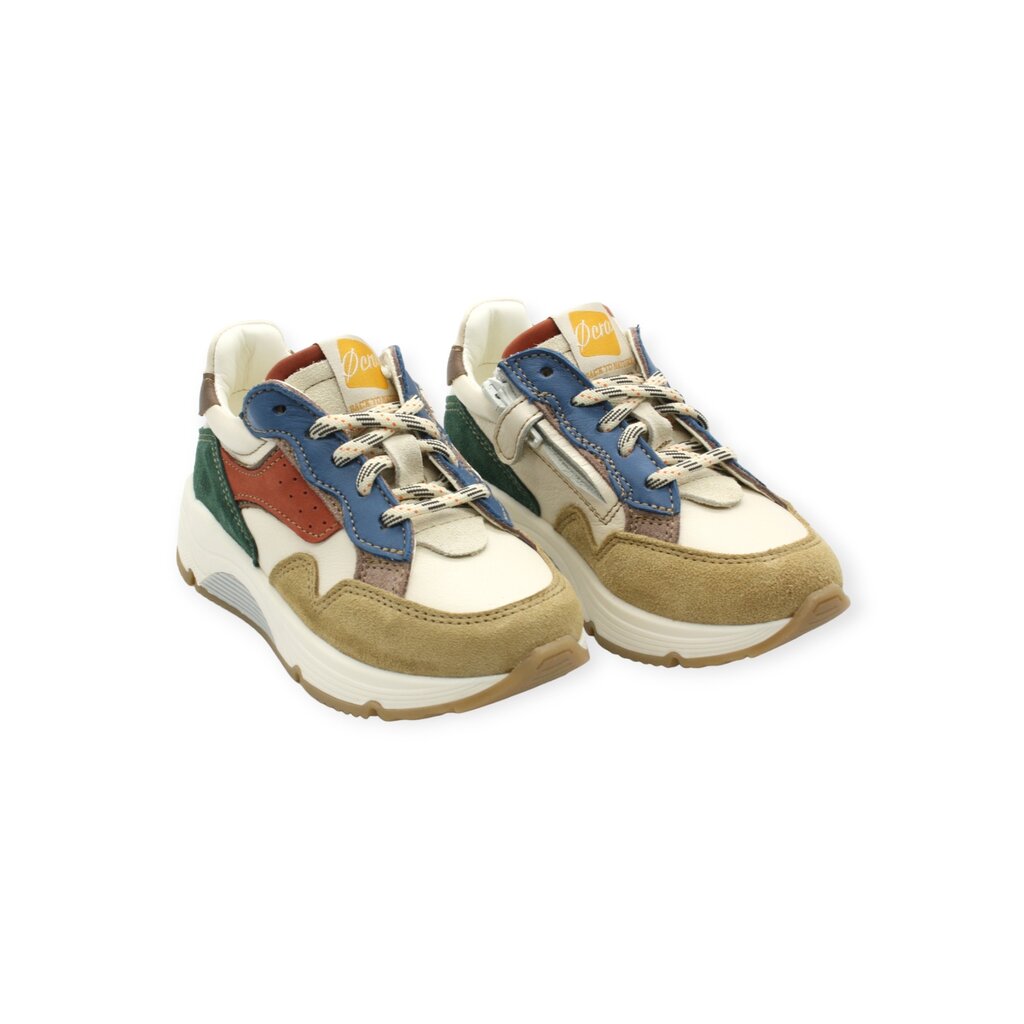 OCRA OCRA SNEAKER BEIGE KAKI BLUE