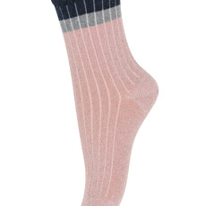 MP DENMARK MP NORMA GLITTER SOCKS SILVER PINK