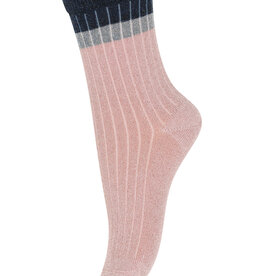 MP DENMARK MP NORMA GLITTER SOCKS SILVER PINK