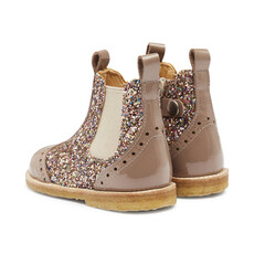 ANGULUS ANGULUS STARTER CHELSEA BOOT NOUGAT GLITTER