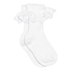 MP DENMARK MP LISA SOCKS LACE WHITE