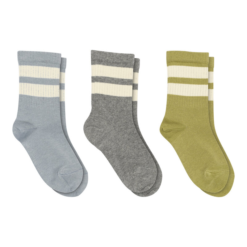 MP DENMARK MP ANKER SOCKS 3PACK DUSTY BLUE