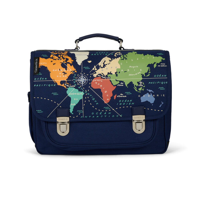 CARAMEL & CIE C&C CARTABLE MOYEN MAPPEMONDE