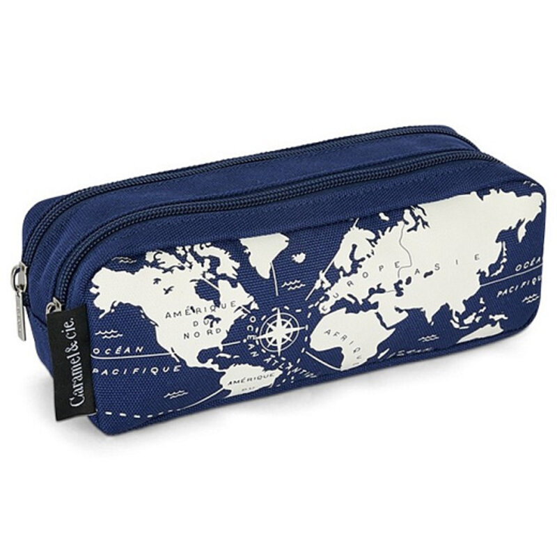 CARAMEL & CIE C&C TROUSSE DOUBLE MAPPEMONDE