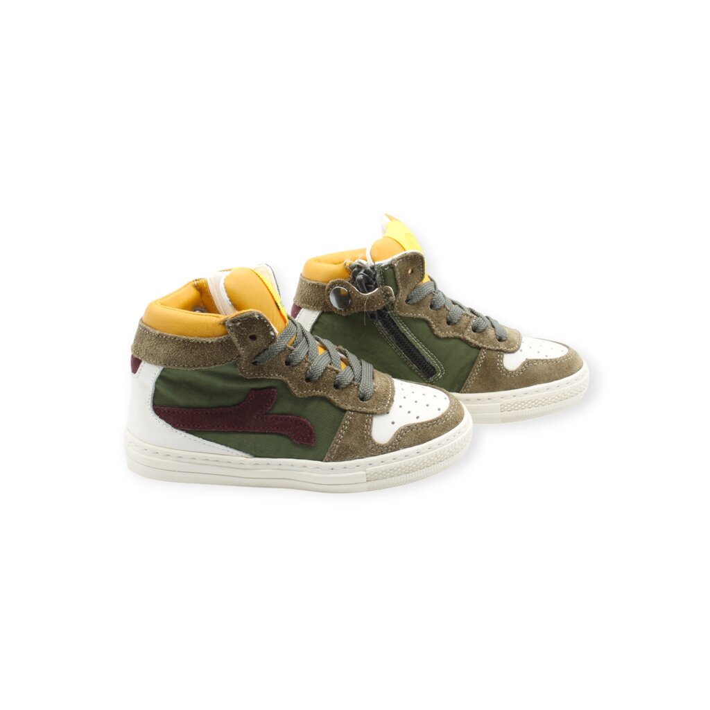 RONDINELLA RONDINELLA JUNIOR SNEAKER KAKI BORDEAUX