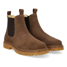 ANGULUS ANGULUS CHELSEA BOOT DARK TAUPE BROWN
