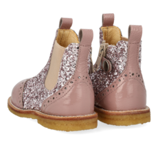 ANGULUS ANGULUS STARTER CHELSEA BOOT FADED ROSE BLOSSOM GLITTER