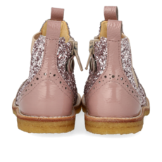 ANGULUS ANGULUS STARTER CHELSEA BOOT FADED ROSE BLOSSOM GLITTER