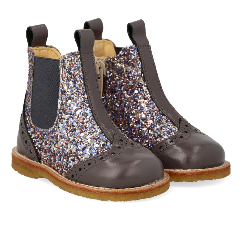 ANGULUS ANGULUS STARTER CHELSEA BOOT LAVENDER PASTEL MULTI GLITTER
