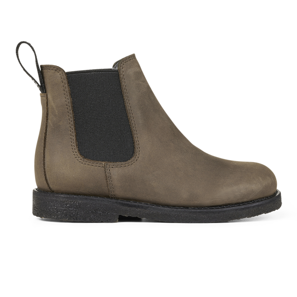 ANGULUS ANGULUS CHELSEA BOOT DARK OLIVE BLACK