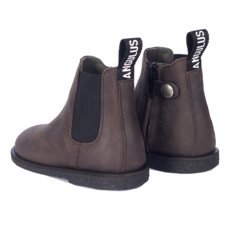 ANGULUS ANGULUS STARTER CHELSEA BOOT DARK BROWN BLACK