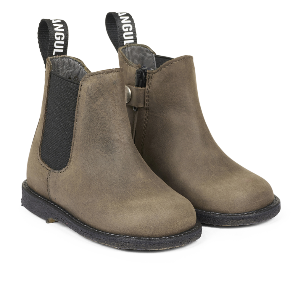 ANGULUS ANGULUS STARTER CHELSEA BOOT DARK OLIVE BLACK