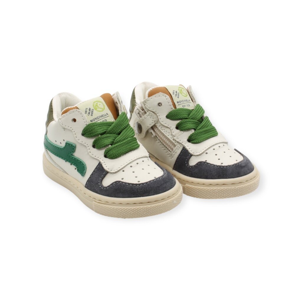 RONDINELLA RONDINELLA MINI SNEAKER VERDE BLU