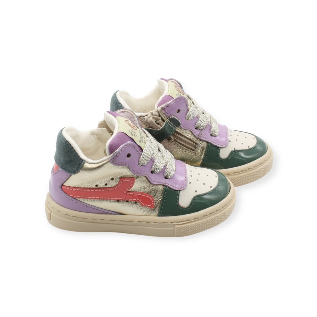 RONDINELLA RONDINELLA MINI SNEAKER GREEN LILA