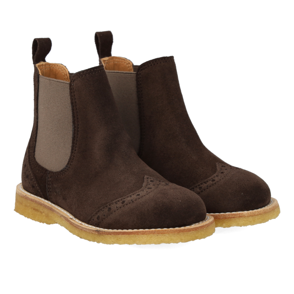 ANGULUS ANGULUS CHELSEA BOOT DARK BROWN