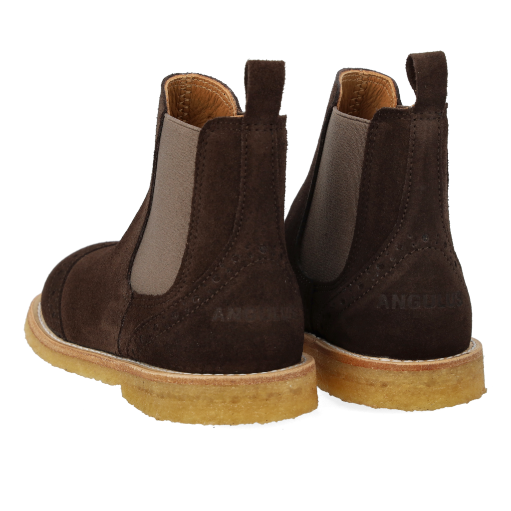 ANGULUS ANGULUS CHELSEA BOOT DARK BROWN
