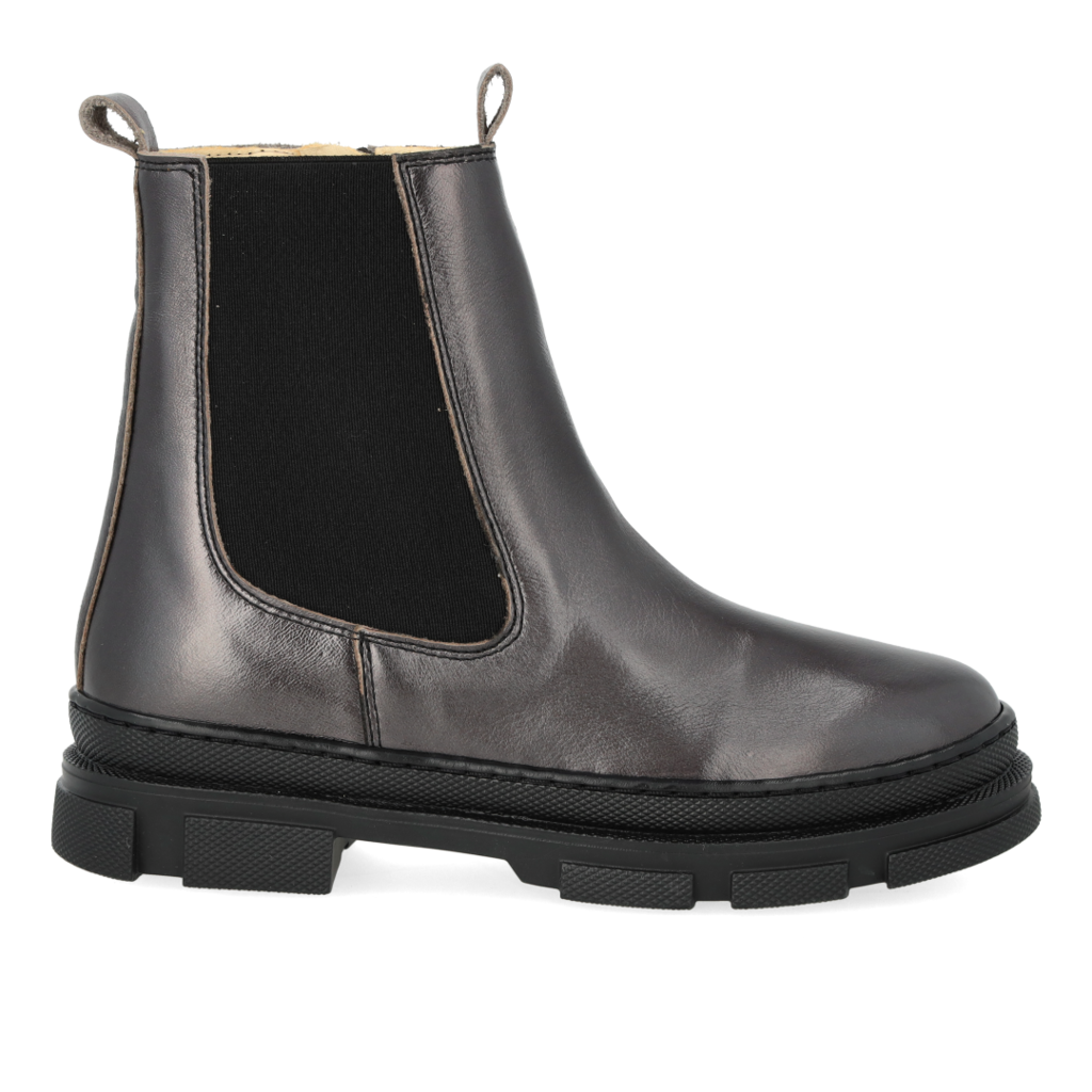 ANGULUS ANGULUS CHELSEA BOOT BLACK SHINE METALLIC