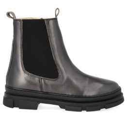 ANGULUS ANGULUS CHELSEA BOOT BLACK SHINE METALLIC