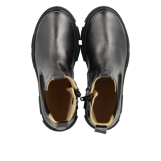 ANGULUS ANGULUS CHELSEA BOOT BLACK SHINE METALLIC