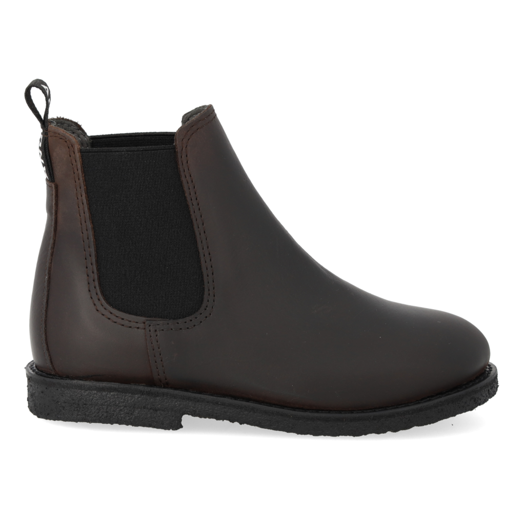 ANGULUS ANGULUS CHELSEA BOOT DARK BROWN BLACK LOGO