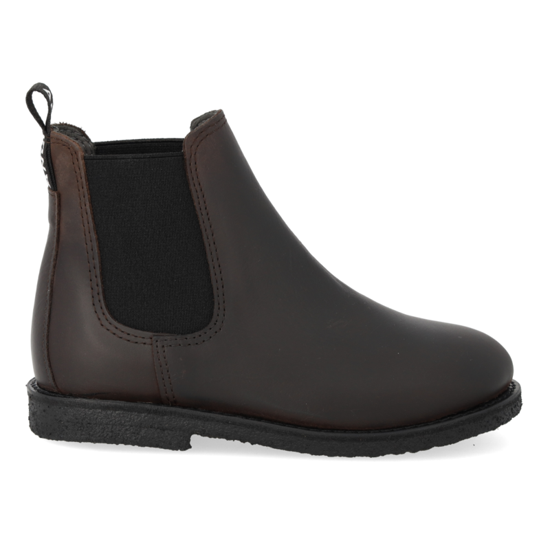 ANGULUS ANGULUS CHELSEA BOOT DARK BROWN BLACK LOGO
