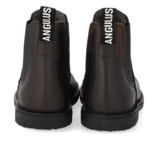 ANGULUS ANGULUS CHELSEA BOOT DARK BROWN BLACK LOGO