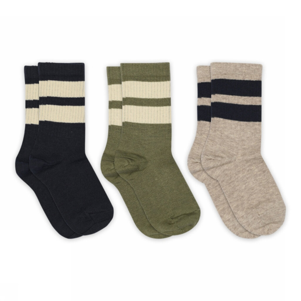 MP DENMARK MP ANKER SOCKS 3PACK LIGHT BROWN