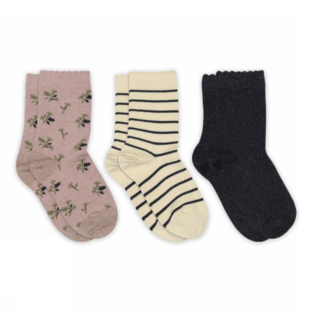 MP DENMARK MP THORA SOCKS 3PACK WOODROSE