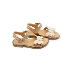 RONDINELLA RONDINELLA SANDAL VELCRO FLOWER MINT PINK
