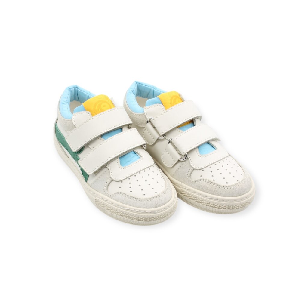 RONDINELLA RONDINELLA CLASSIC VELCRO SNEAKER WHITE BLUE