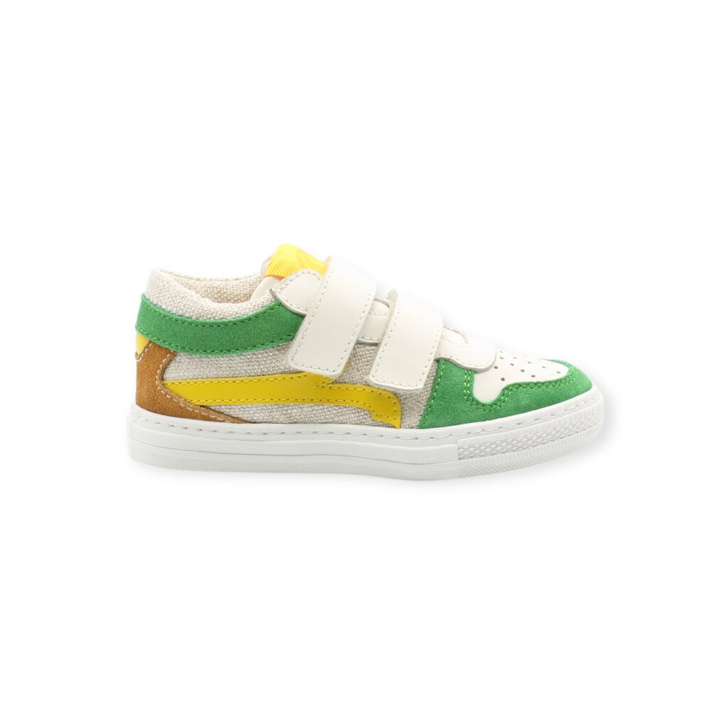 RONDINELLA RONDINELLA CLASSIC VELCRO SNEAKER BEIGE GREEN
