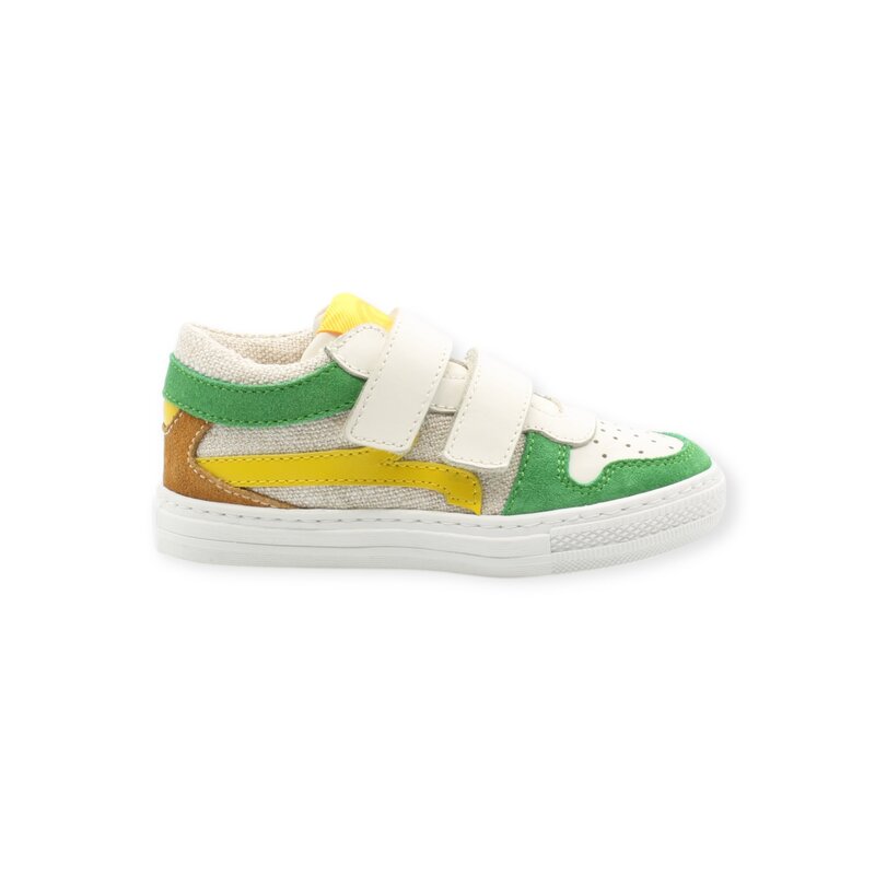 RONDINELLA RONDINELLA CLASSIC VELCRO SNEAKER BEIGE GREEN