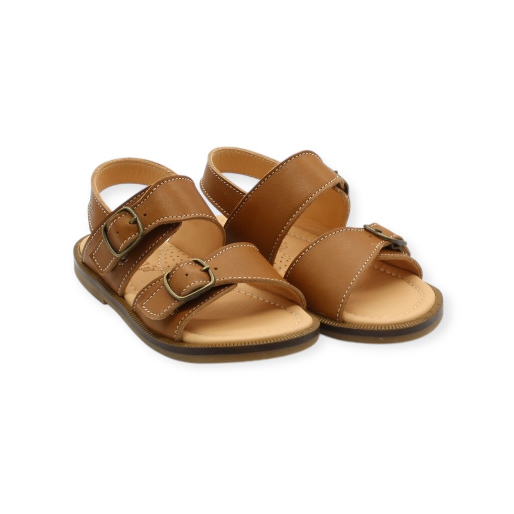 OCRA OCRA 613 CLASSIC SANDAL COGNAC
