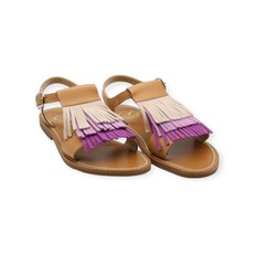 GALLUCCI GALLUCCI ETOILE SANDAL FRINGES MAUVE