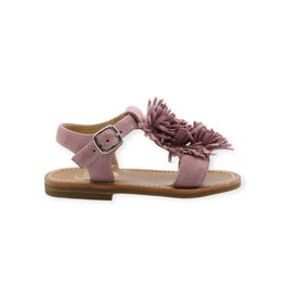 GALLUCCI GALLUCCI ETOILE SANDAL POMPOM SOFT PINK
